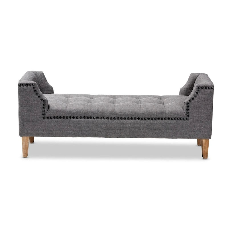 Banc en velours moderne et contemporain