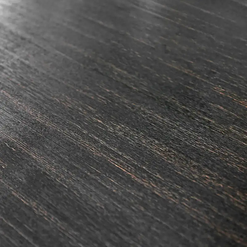 Table à manger contemporaine en bois massif noir