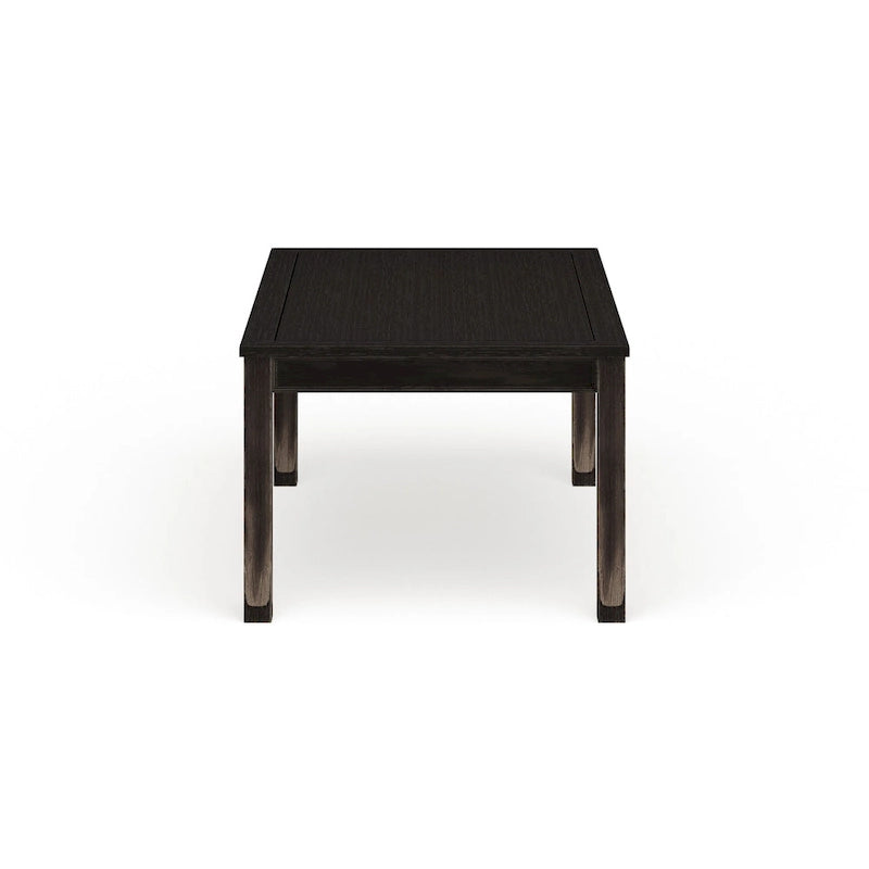 Table à manger contemporaine en bois massif noir