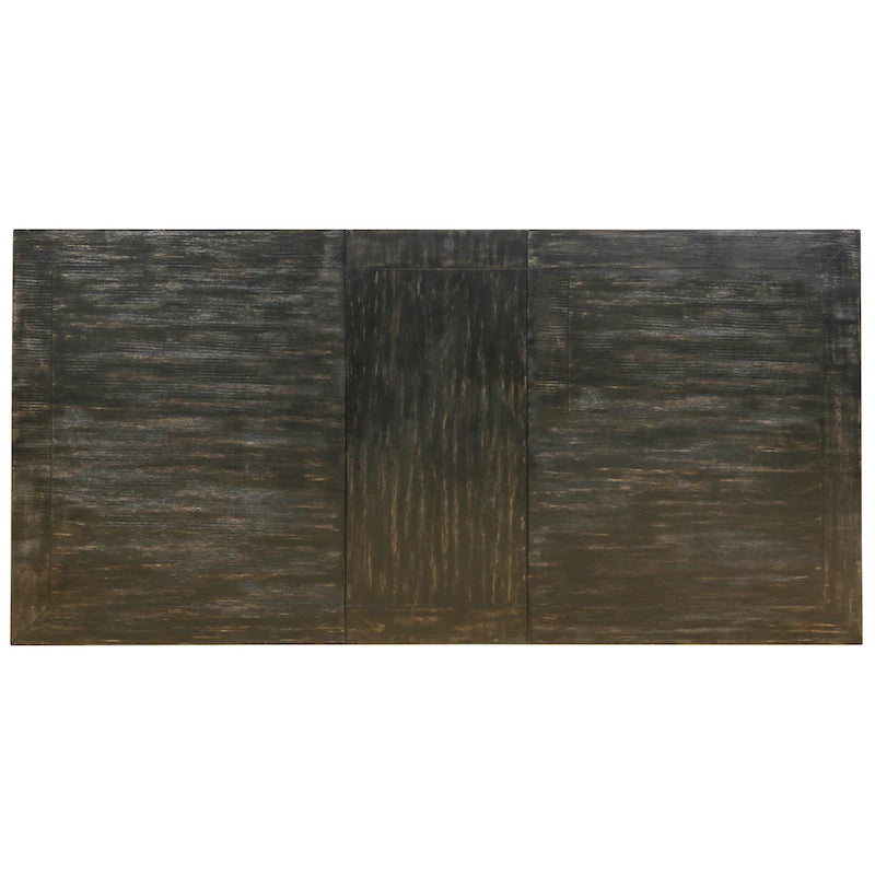 Table à manger contemporaine en bois massif noir