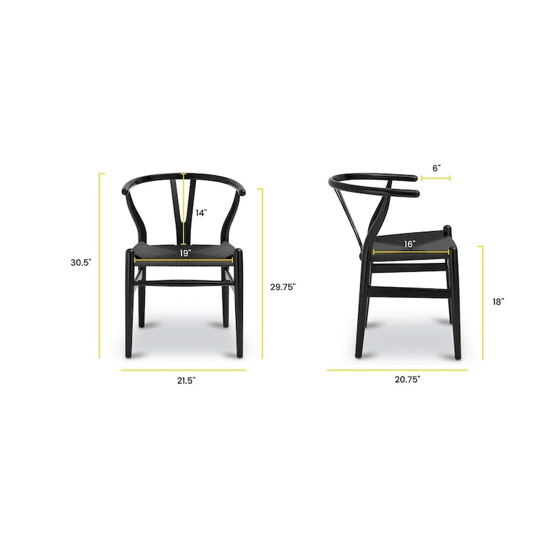 Chaises Weave - Structure en bois massif