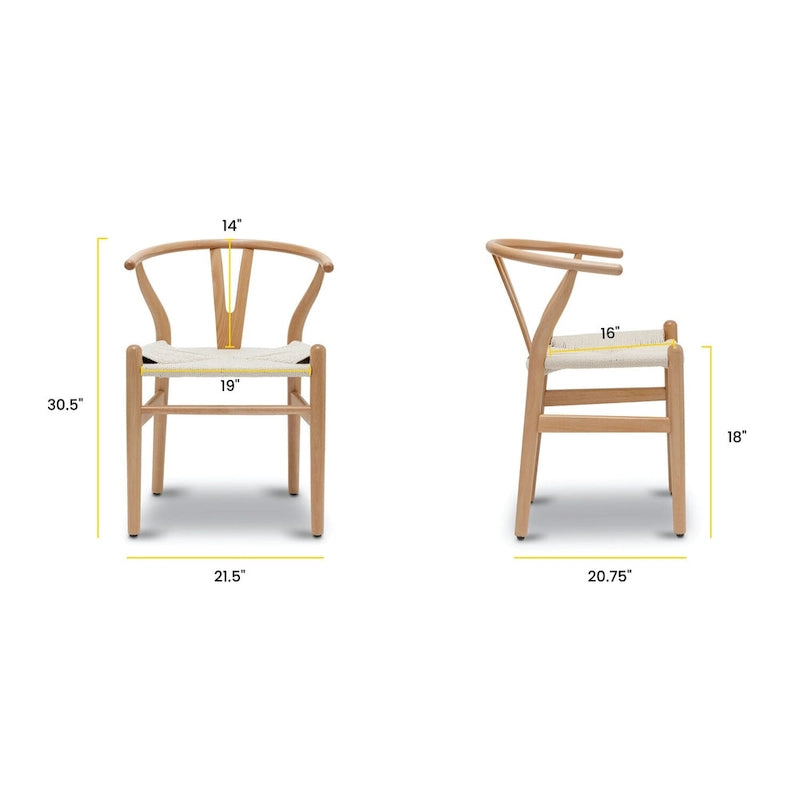 Chaises Weave - Structure en bois massif