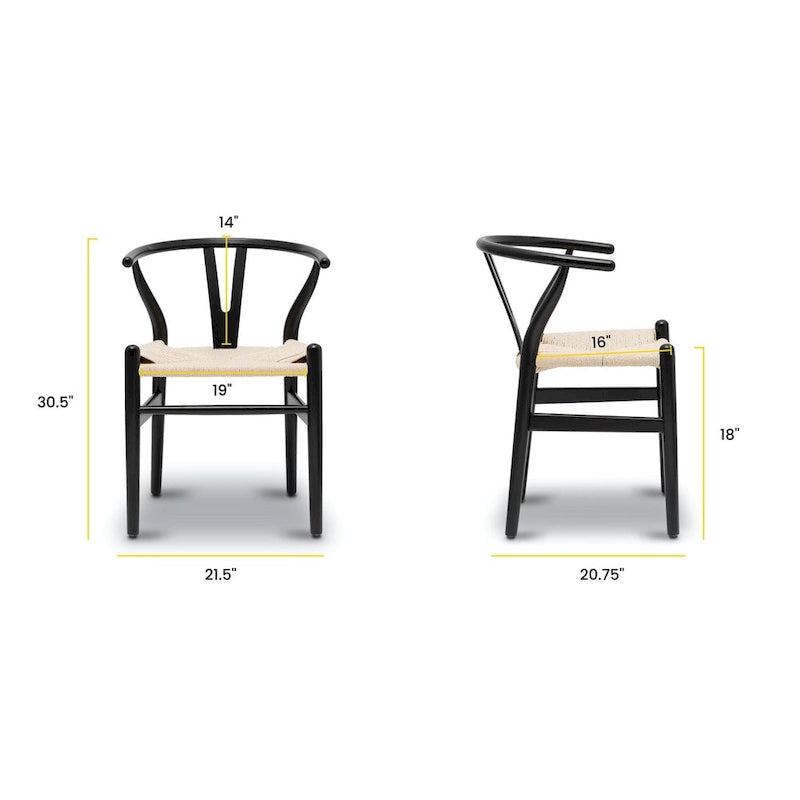 Chaises Weave - Structure en bois massif