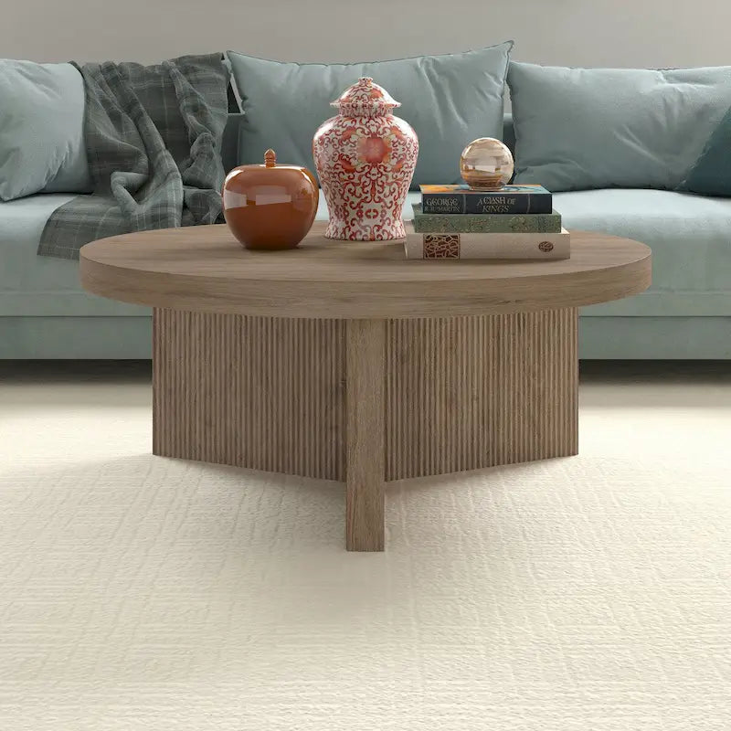 Table basse ronde de 91 cm de diamètre - 91 cm de diamètre