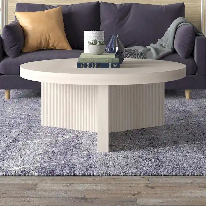 Table basse ronde de 91 cm de diamètre - 91 cm de diamètre