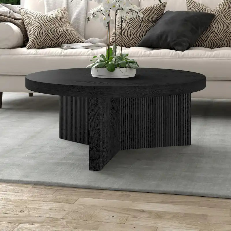 Table basse ronde de 91 cm de diamètre - 91 cm de diamètre
