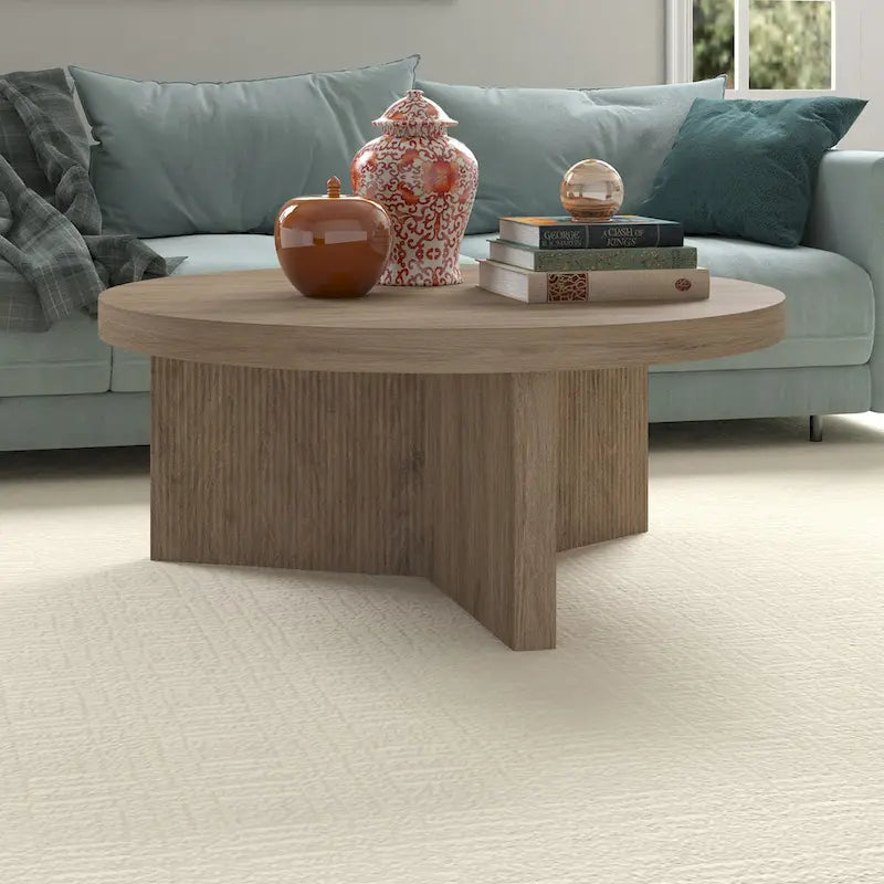 Table basse ronde de 91 cm de diamètre - 91 cm de diamètre
