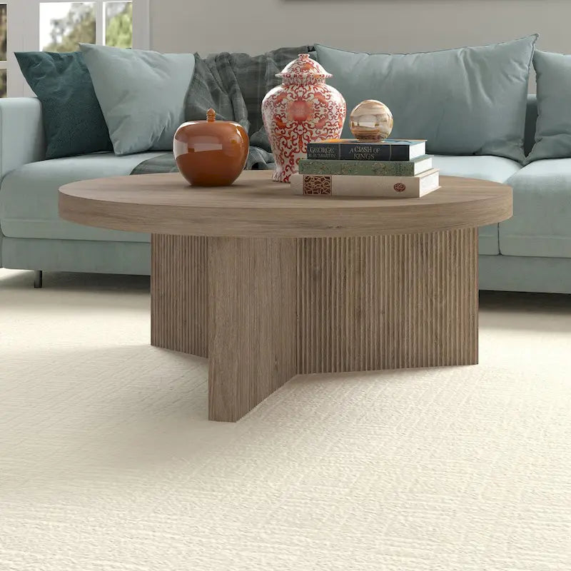 Table basse ronde de 91 cm de diamètre - 91 cm de diamètre