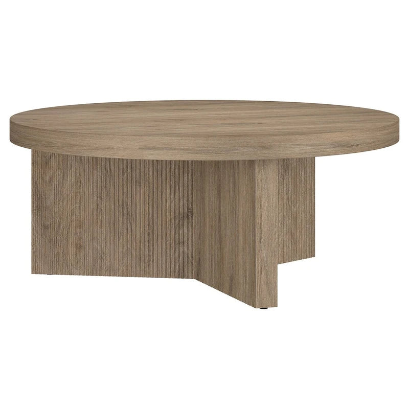 Table basse ronde de 91 cm de diamètre - 91 cm de diamètre