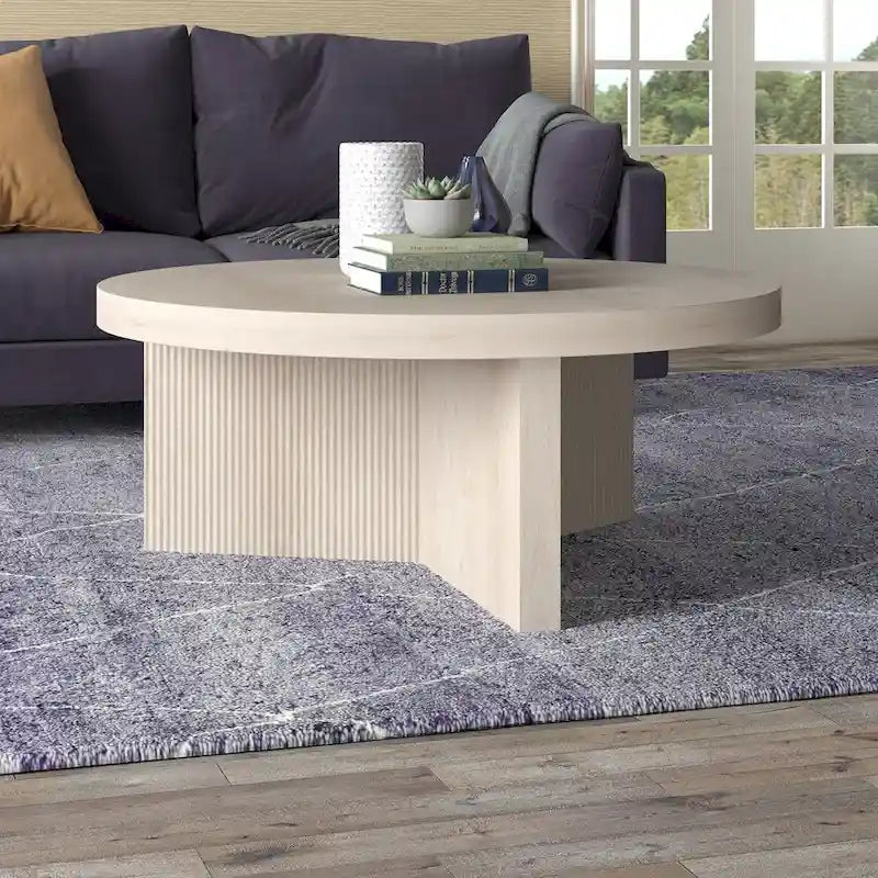 Table basse ronde de 91 cm de diamètre - 91 cm de diamètre
